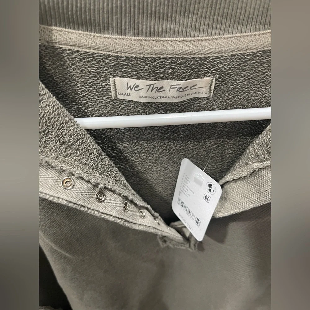 NWT Free People Henley Camden Sweatshirt - Picture 7 of 9